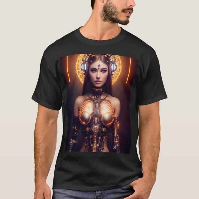 CAMISETA VENUS GLOWING CYBORG ROBOT (Anverso)
