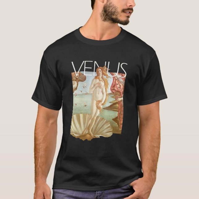 Camiseta Venus Pintando Diosa de Amor Aesthe Italiana Vinta (Anverso)