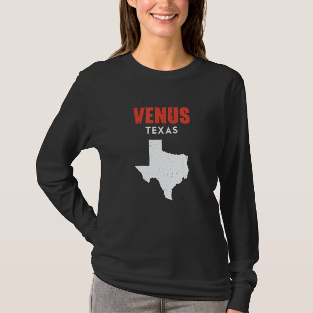 Camiseta Venus Texas USA State America Travel Texas (Anverso)