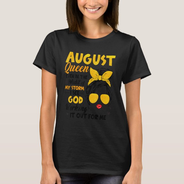 Camiseta Veo a Dios Agosto Día de la Madre Cristiana (Anverso)