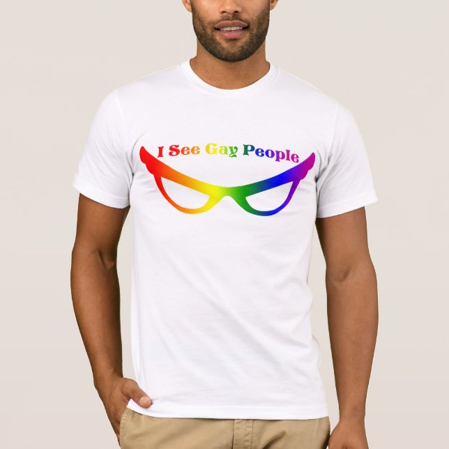 Camiseta Veo a gente gay (Anverso)