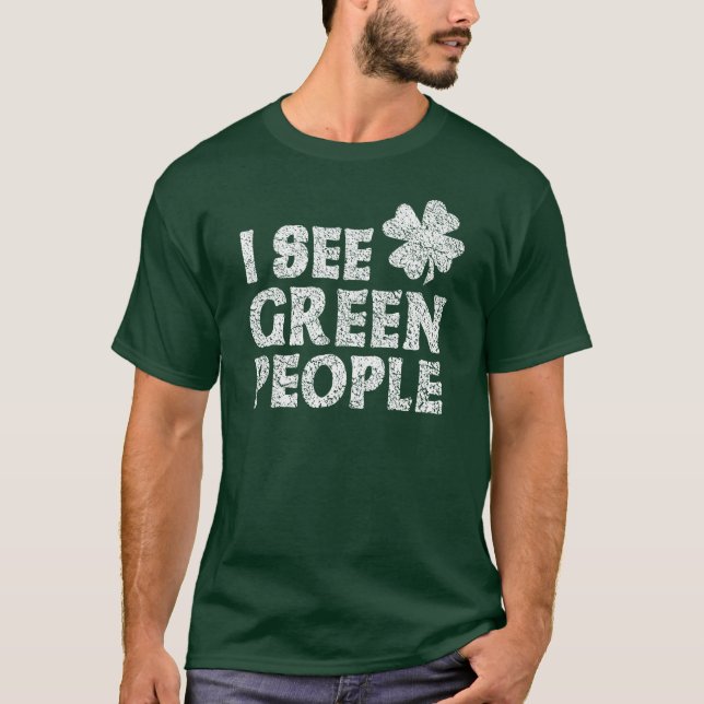 Camiseta Veo a gente verde (Anverso)