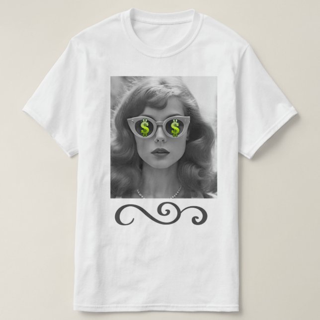 Camiseta Veo a la señora del dinero (Diseño del anverso)