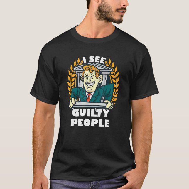 Camiseta Veo A Los Culpables Abogados (Anverso)