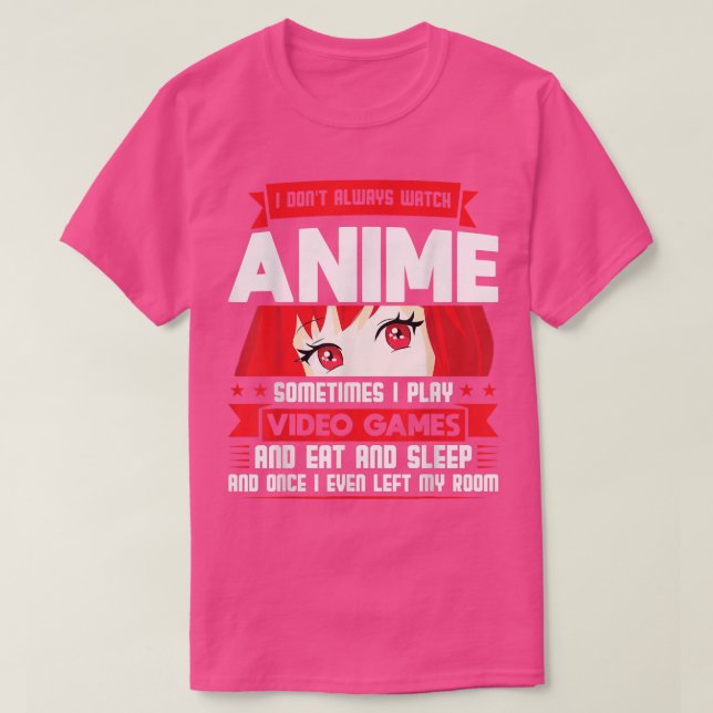 Camiseta Veo Anime y juego videojuegos Anime T-Shirt (Diseño del anverso)