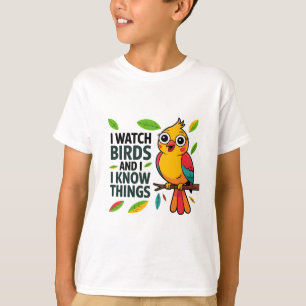Camiseta Veo aves y sé cosas - Ave graciosa