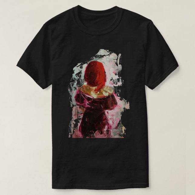 Camiseta Veo de nuevo el rojo pintura al óleo original (Diseño del anverso)