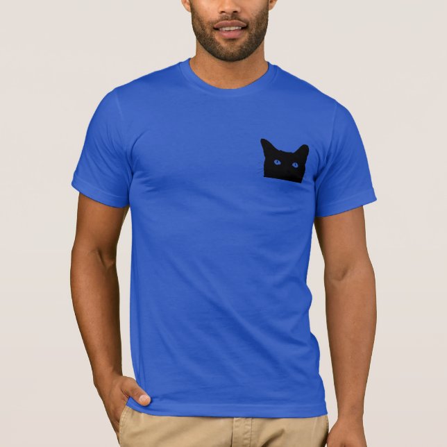 Camiseta Veo el gato hacer clic para escoger su fondo del (Anverso)