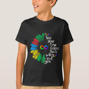 Camiseta Veo Su Verdadero Color Infinito Neurodivers