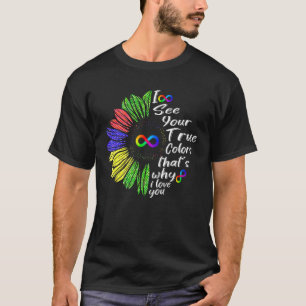 Camiseta Veo tu verdadero color infinito arcoíris neurodive
