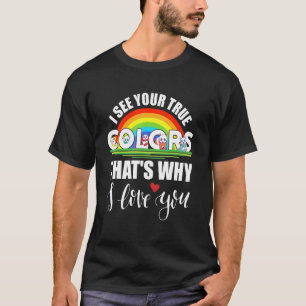 Camiseta Veo tus verdaderos colores autista panda lindo arc