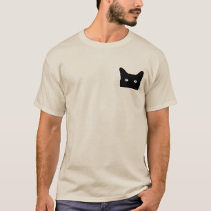 Camiseta Veo un clic de gato para elegir el fondo del color
