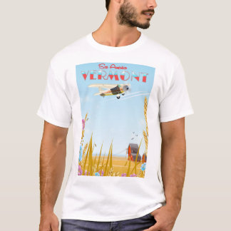 Camiseta "ver América" cartel de viaje rural de Vermont