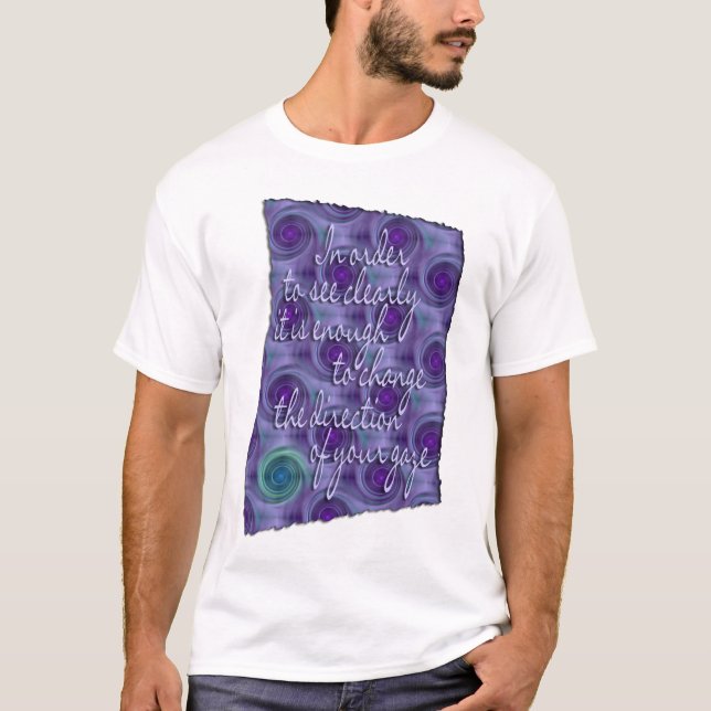 Camiseta ver claramente - sabiduría (Anverso)