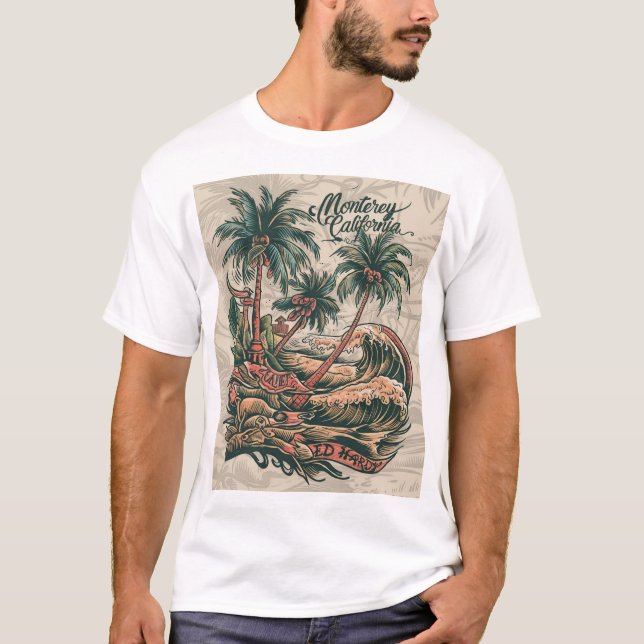 CAMISETA VER DISEÑO DE PLAYA (Anverso)