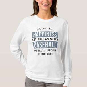 Camiseta Ver el béisbol es felicidad es divertido el béisbo