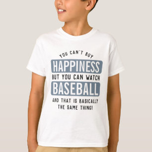 Camiseta Ver el béisbol es felicidad es divertido el béisbo