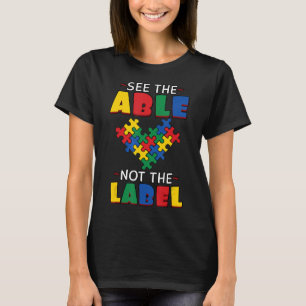 Camiseta Ver El Día De Concienciación Autista De Abe No Es