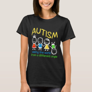 Camiseta Ver El Mundo En Un Ánimo De Autismo Diferente