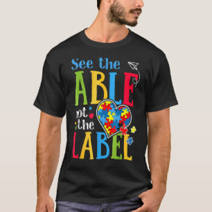 Camiseta Ver El Posible No La Etiqueta Autismo Rompecabezas