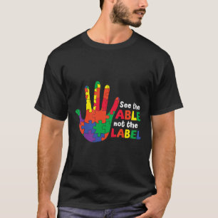 Camiseta Ver El Posible No La Etiqueta El Amor Del Autismo