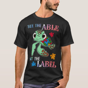 Camiseta Ver El Posible Not The Label Cute Autistic Awarene