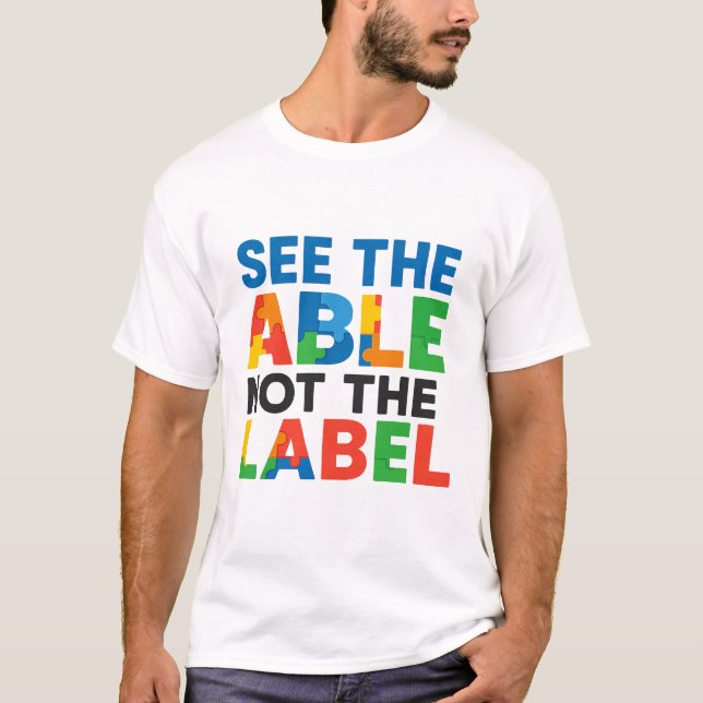 Camiseta Ver el rompecabezas de Able Not the Label (Anverso)