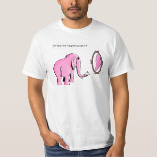 Camiseta ver elefantes rosados