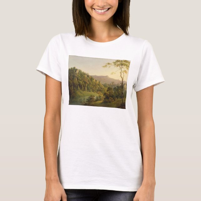 Camiseta Ver en Matlock Dale, mirando hacia el rock negro E (Anverso)