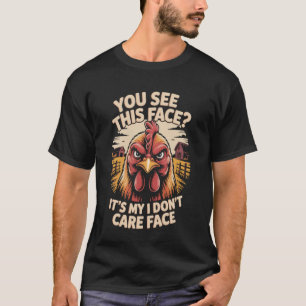 Camiseta Ver esta cara granja animal gallo gallinas granjer