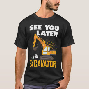 Camiseta Ver Excavador posterior para una construcción dive