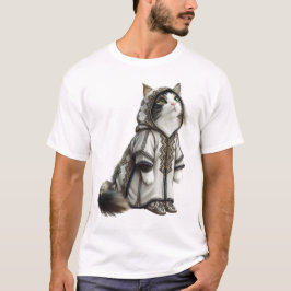 Camiseta Ver gato en auténtico Selham bordado
