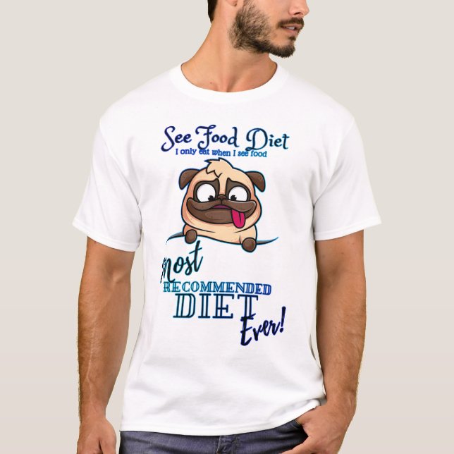 Camiseta VER Gente de la dieta de alimentos (Anverso)