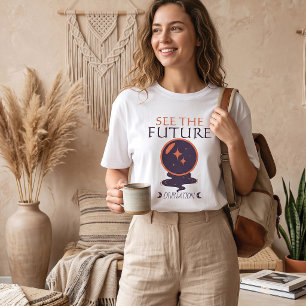 Camiseta Ver La Bola De Cristal De Adivinación Del Futuro H