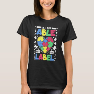 Camiseta Ver La Capacidad No La Etiqueta Conciencia Del Aut