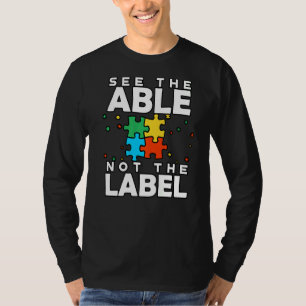 Camiseta Ver La Capacidad No La Etiqueta Desvío Concienciac