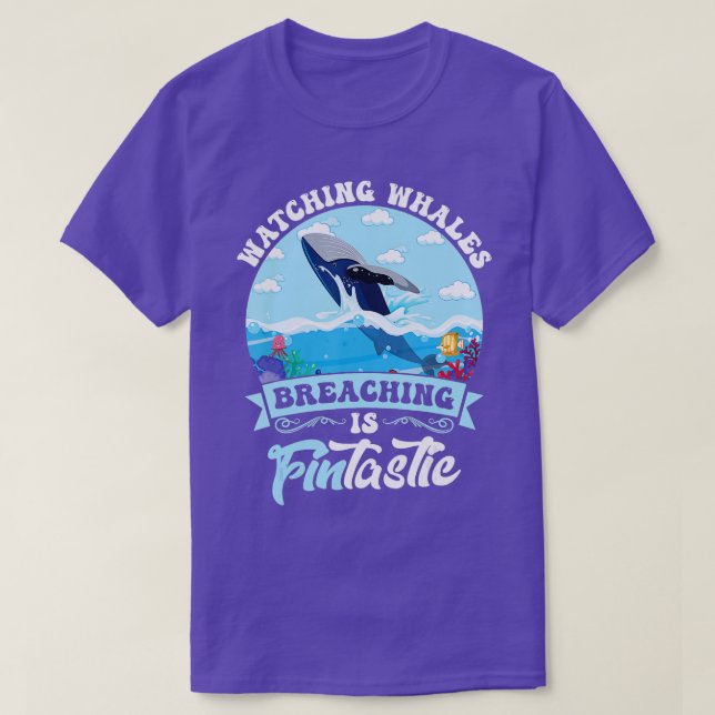 Camiseta Ver la caza de ballenas es FINtastic (Diseño del anverso)