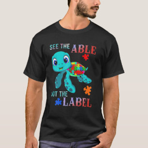 Camiseta Ver La Conciencia Sobre El Autismo De La Etiqueta 