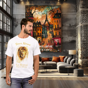 Camiseta Ver más allá - Espejo digital   Arte de leones Cyb