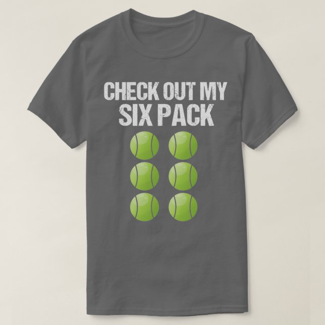 Camiseta Ver mi juego de tenis de seis paquetes Abs diverti (Diseño del anverso)