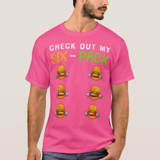 Camiseta Ver Mi paquete Si Funny Burger Abs Workout