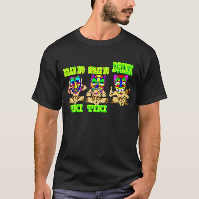 Camiseta Ver no Oír no TIKI (Anverso)