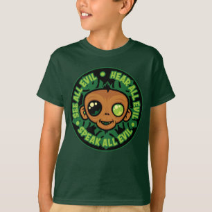 Camiseta Ver, Oír y Hablar Todo Mono Malvado
