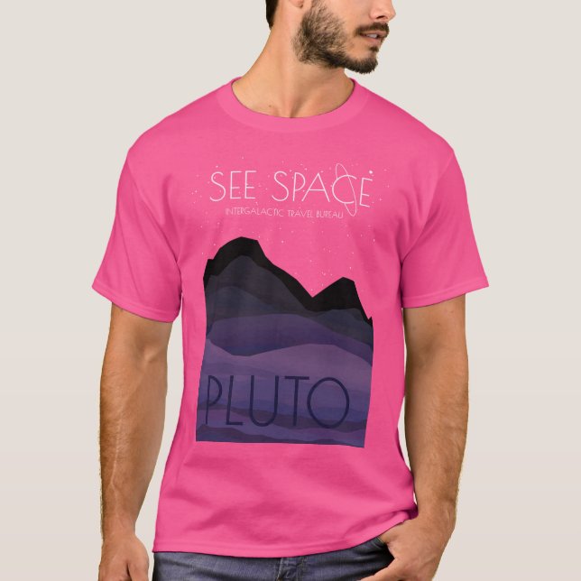 Camiseta Ver Plutón de espacio (Anverso)