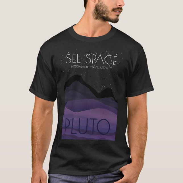 Camiseta Ver Plutón de espacio (Anverso)