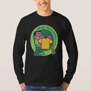 Camiseta Ver tiendas de segunda mano Thrift Hippies 70s