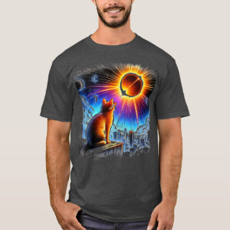 Camiseta Ver Totalidad Abril 8 2024 Gato de Astronomía Love