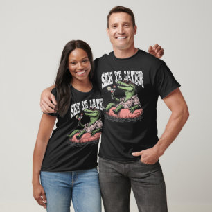 Camiseta Ver Ya más tarde Lounging Gator
