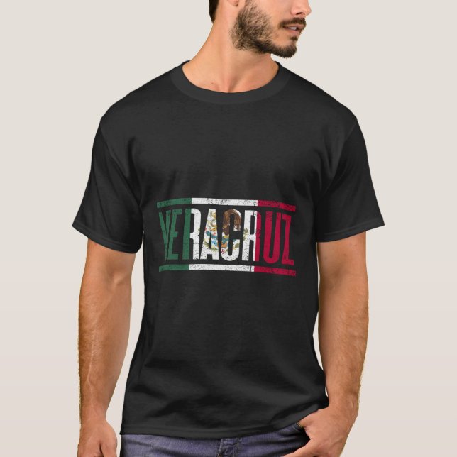 Camiseta Veracruz con la bandera de México (Anverso)
