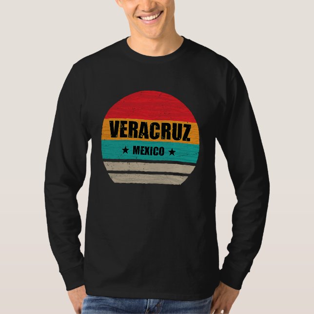 Camiseta Veracruz Mexico  Proud Mexican  Veracruz Retro Vin (Anverso)
